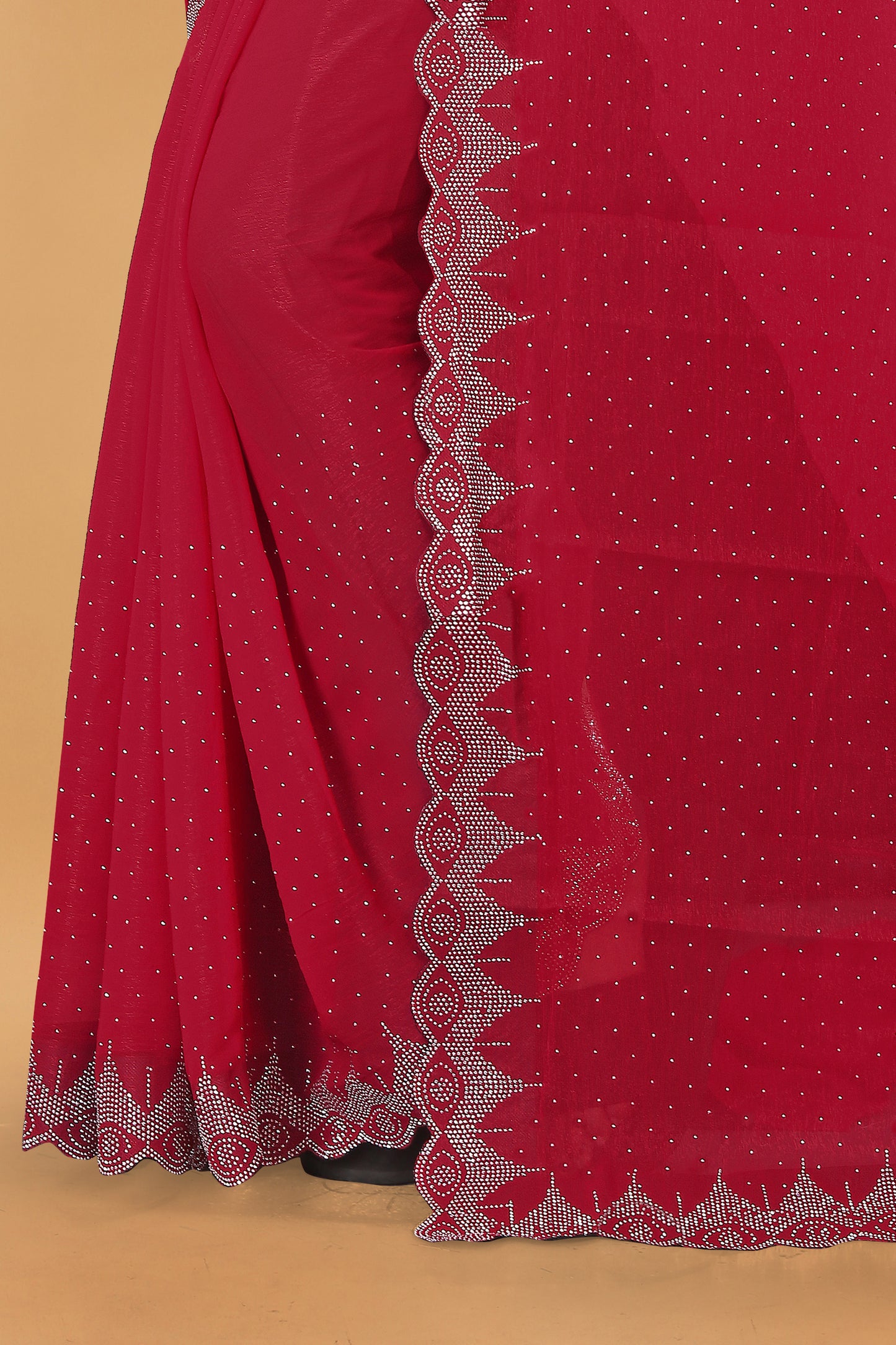 Simmer Designer Saree With Siroski Work & Border Saree