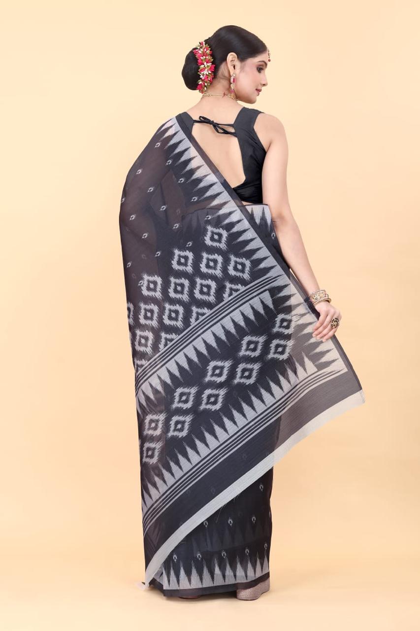 Delicate Allure Digital Print Organza Saree