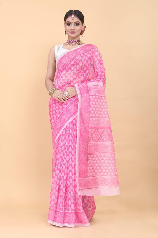 Delicate Allure Digital Print Organza Saree